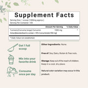 Micro Ingredients Turmeric Curcumin Powder 100g
