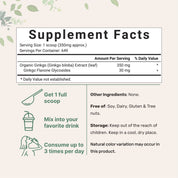 Micro Ingredients Organic Ginkgo Biloba Powder