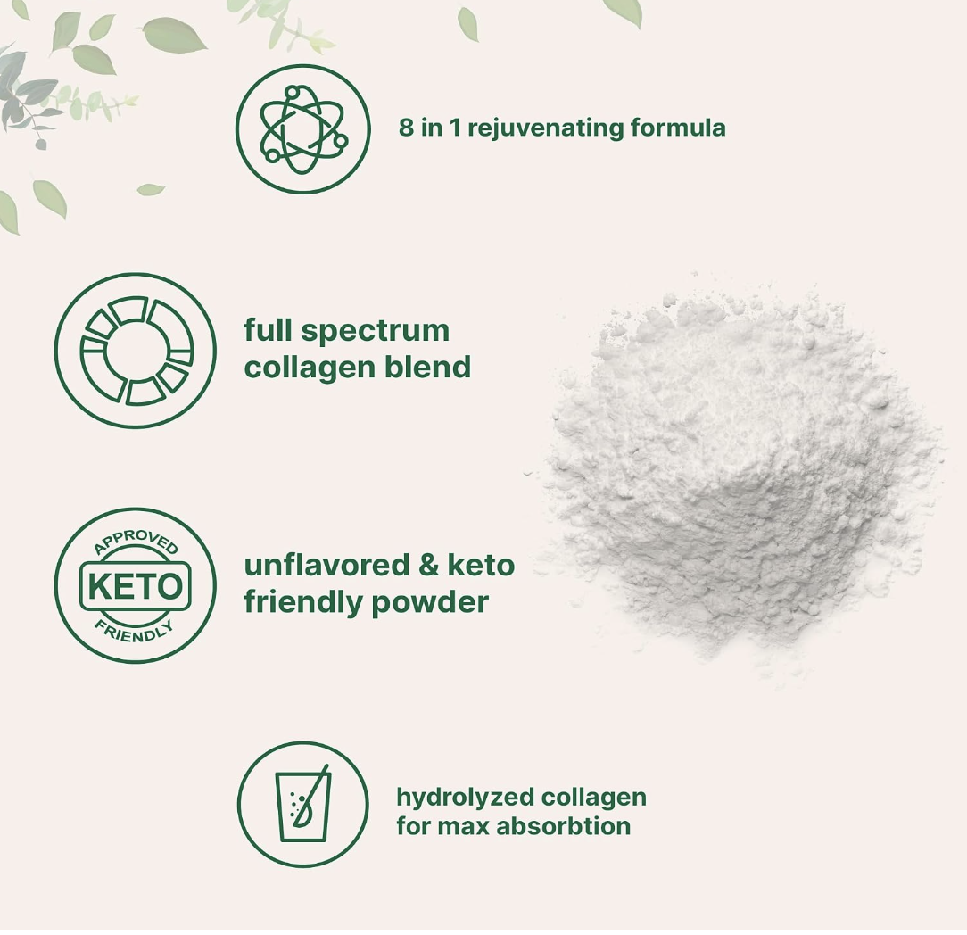 Multi Collagen Protein Powder 2lbs & Vitamin D3