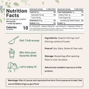 Micro Ingredients Organic Moringa Oleifera Leaf Powder