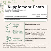 Micro Ingredients Organic Slippery Elm Bark Powder 1lb
